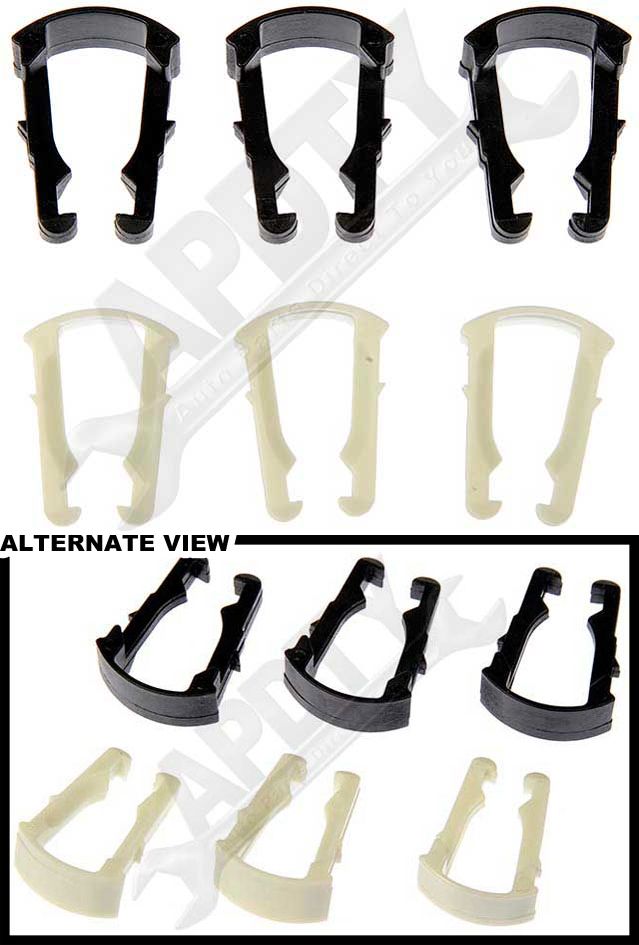 APDTY 911134 Fuel Line Quick Disconnect Retaining Clip Set (3 Each 5/16