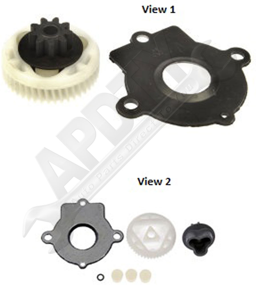 Window Regulator Repair Gear & Plug Kit 45 Spline/9Tooth Teflon Gear